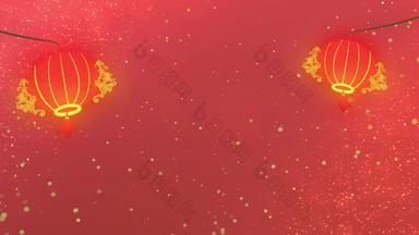 春节龙年新年光斑粒子背景视频
